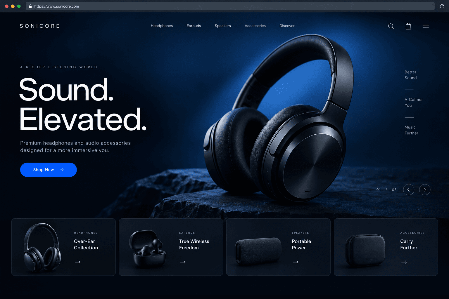 E-commerce Platform illustrative interface mockup